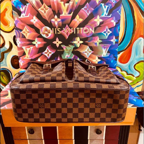 👜👜👜Authentic Louis Vuitton Uzes Tote Bag Damier Ebene - Picture 7 of 15